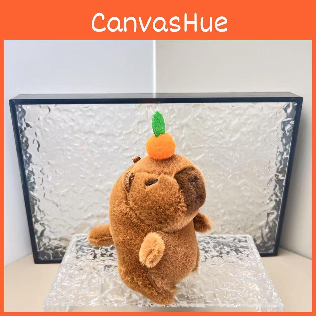 Soft Capybara Super Plush Doll With Pull Tail For Fun Keychain And Decoration Bag