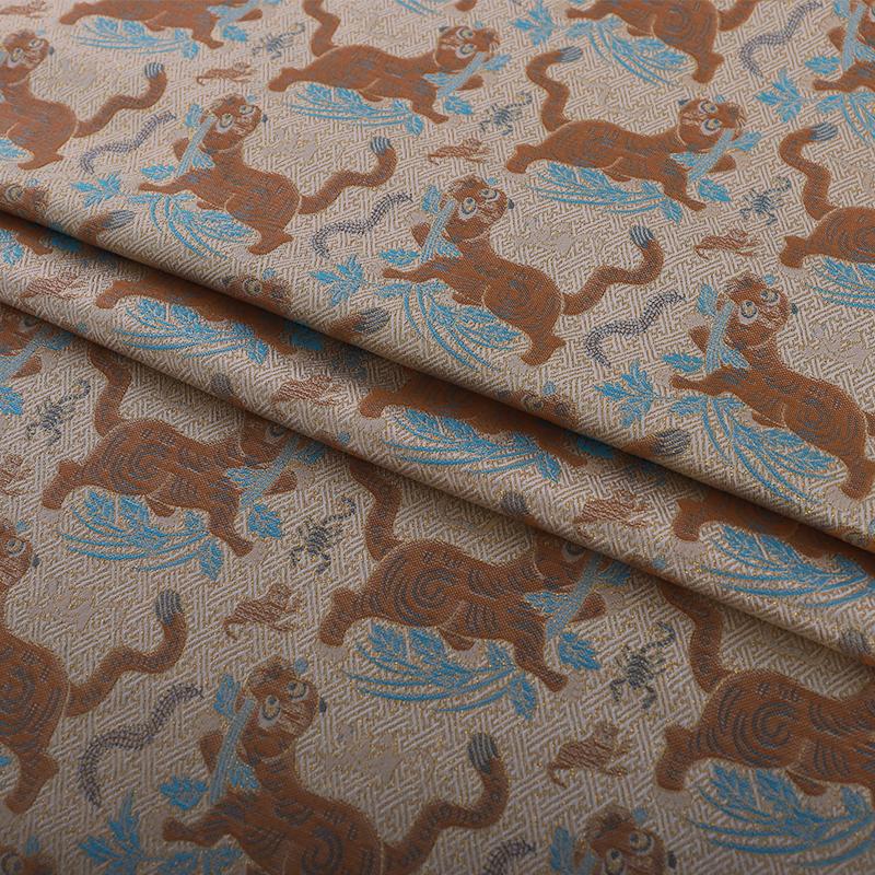 50x150cm High-end Jacquard Brocade Silk Fabric For Diy Sewing Cheongsam Hanfu Dress Kimono Garment Luxury Designer Fabric