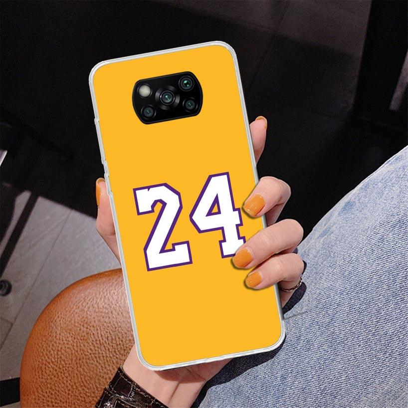 Basketball 23 24 8 Number Phnoe Case for Xiaomi Poco X5 X6 X7 Pro X4 Gt F7 Ultra M8 M7 Redmi 15C 15 13C 13 12C 12 Unique Cover C