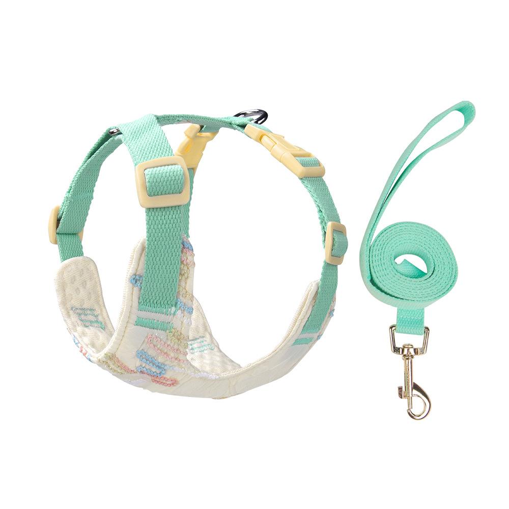New dog leash anti-leash neck pet chest strap small dog vest self-pack chest back