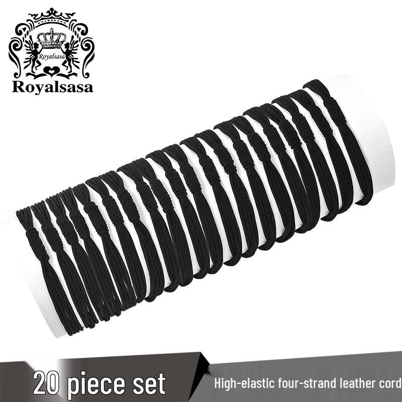 Royal Sasa Basic High-Elastic Hair Ties - 20 Pack