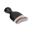 Foundation Makeup Brush Curving Wine Glass Shape Base Makeup Brush for Liquid FoundationGray