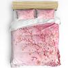 Plant Pink Cherry Blossom Art Bedding Set 3pcs Duvet Cover Pillowcase Kids Adult Quilt Cover Double Bed Set Home Textile