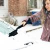 Car Snow Brush And Ice Scraper Car Window Scraper For Snow And Ice Ergonomic Foam Grip Window Ice Scraper Snow Cleaner For Car