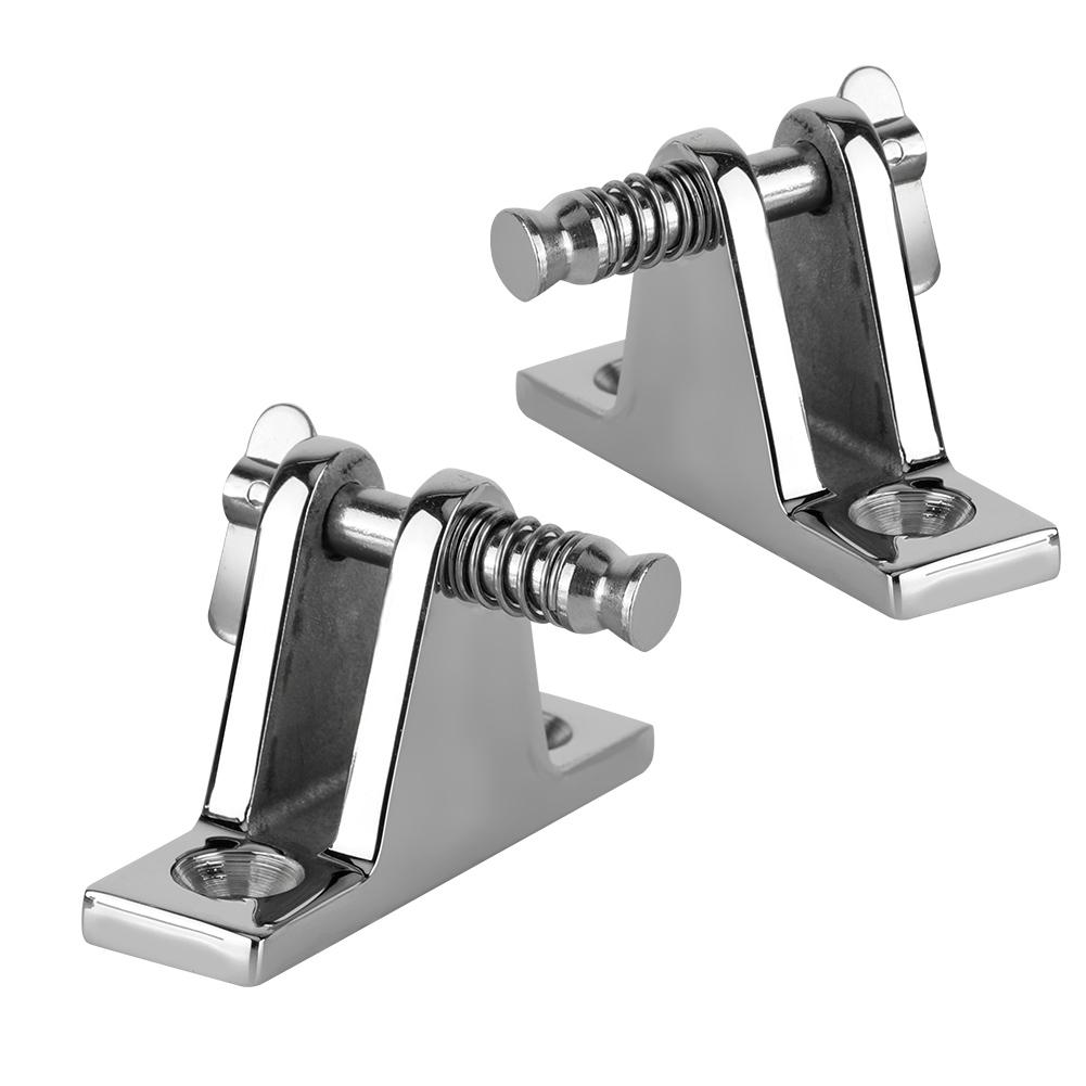 2pcs Stainless Steel Quick Release Boat Deck Hatch Lover Hinge 90 Pin Accessory
