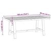 VidaXL Table à manger NOAIN pieds en forme de A 180x90x75cm massif pin, table de salle à manger, table de dîner, table de 4100045