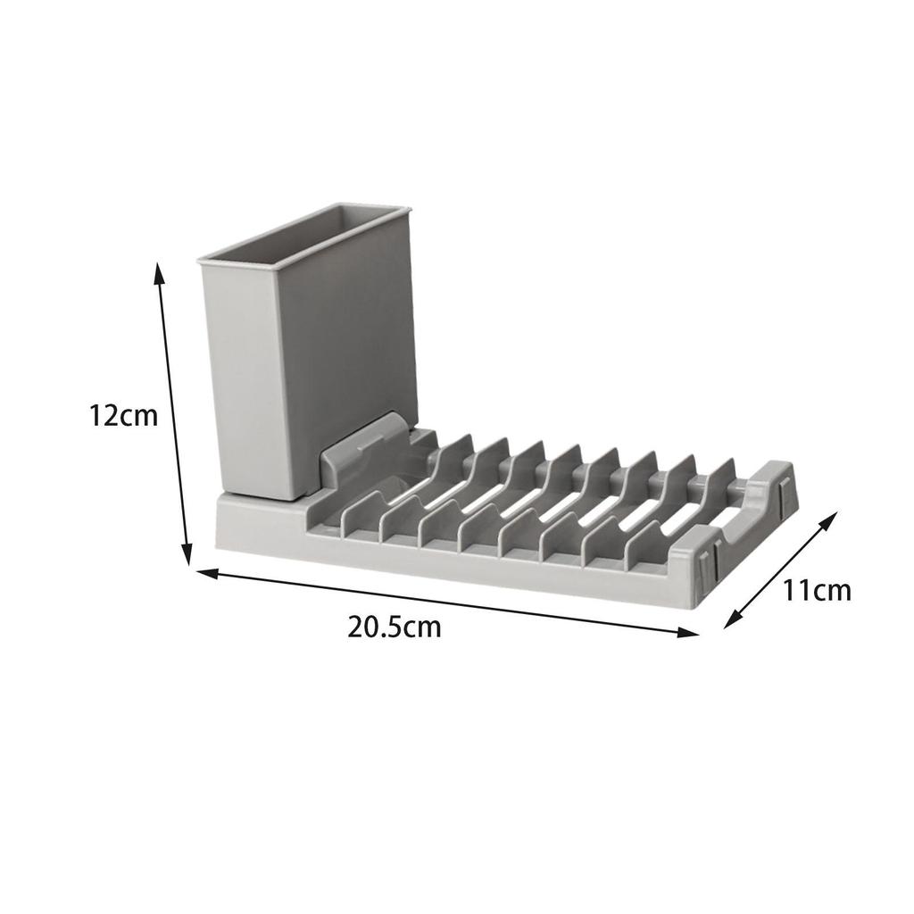 Dish Drying Rack Utensil Holder Space Saving Sink Kitchen Decor Tool Multifunctional Dish Drainer Tray for Home Kitchen Counter