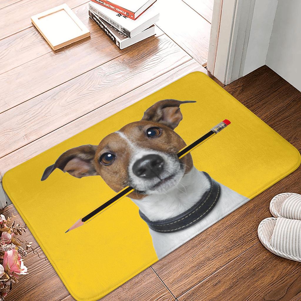 Funny Jack Russell Terrier Front Door Floor Entrance Mat Outdoor  Bath Kitchen Doormat Living Room Carpet Rug