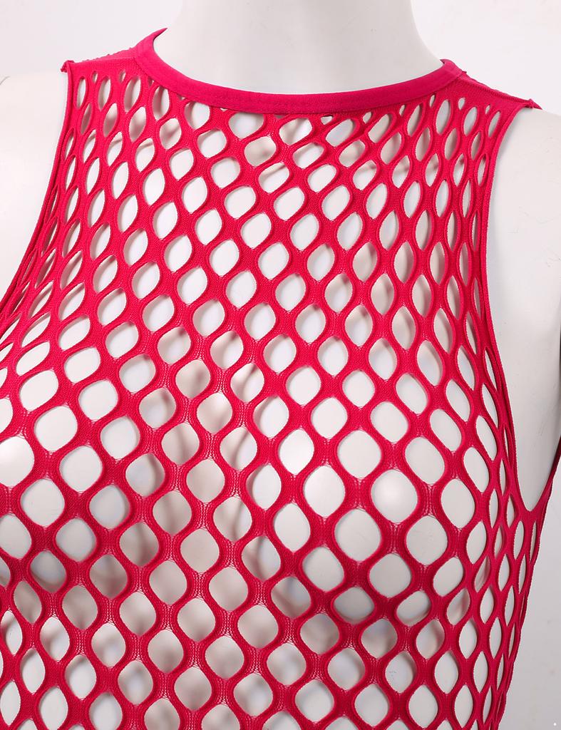 Women Tankini Swimwear Fishnet Cover Up Dress Stretchy Swimsuit Bathing Suits