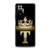 Handyhülle Für Xiaomi Redmi Note 13 12 5G 9S 9 8 10 11 Pro 9T 13C 12C 10C 9C 9A 7 Pro Weiche Hülle Diamantkrone Buchstabe 26 Buchstaben