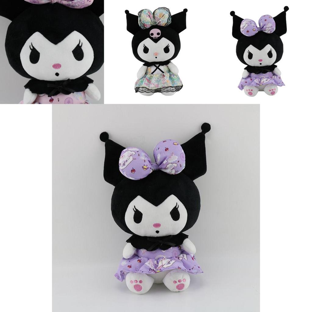 Cute Cartoon Kawaii Kuromi Plush Toy In 25cm Soft And Stuffed Design