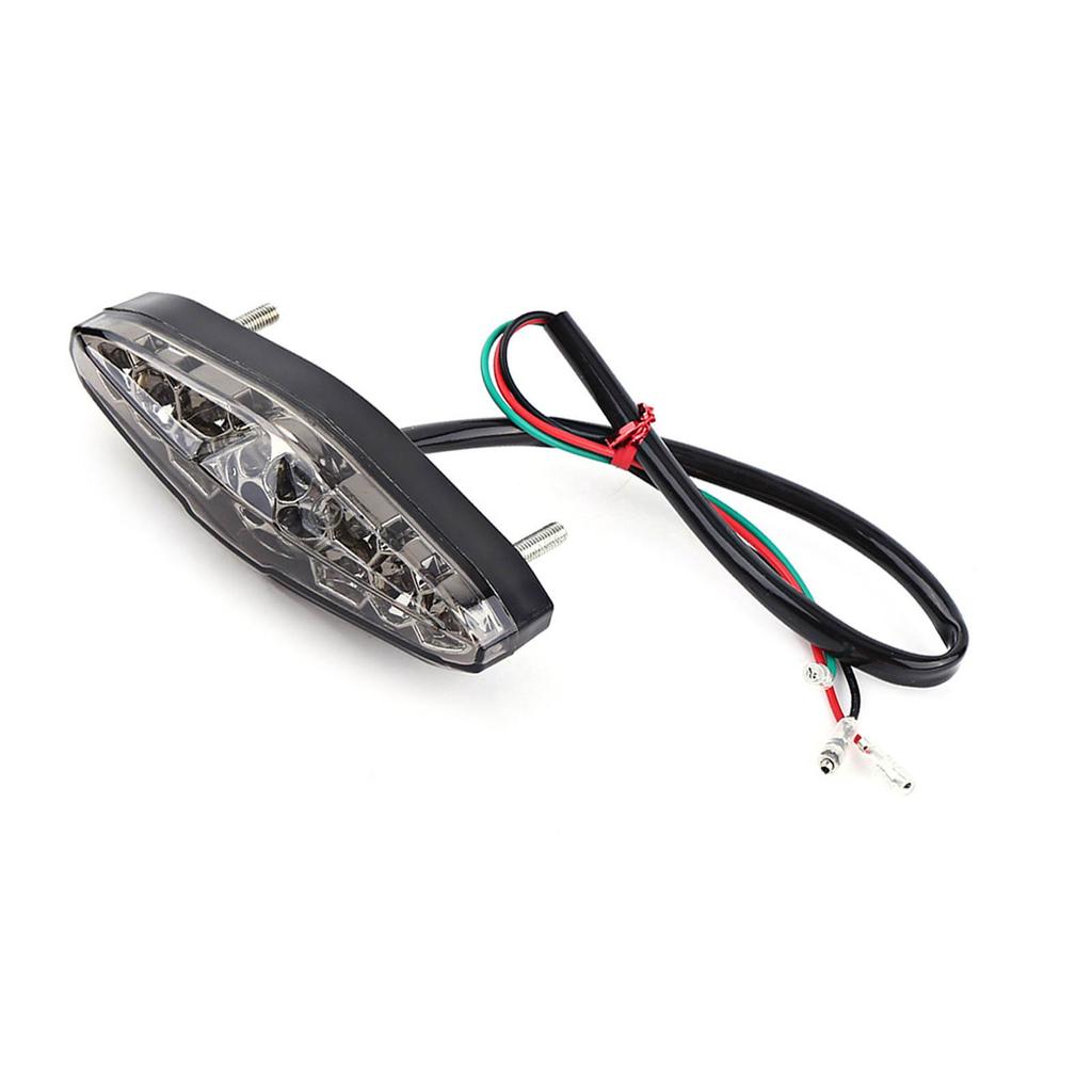 12V 15 LED Motorcycle Brake Stop Running Tail Light Rear Light ATV Dirt Bike Universal Smoke