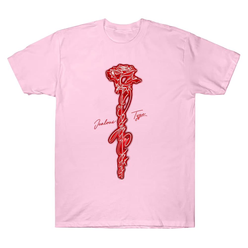 Doja Cat Jealous Type Rose Rose Graphic T Shirts Unisex Men Women Summer Cotton Clothing Harajuku Aesthetic Short Sleeve Tee Y2K