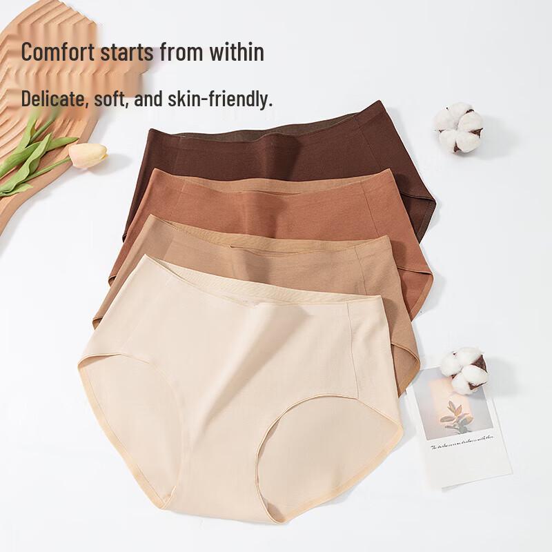 MiiOW Women's 10A Antibacterial Cotton Briefs - 4 Pack