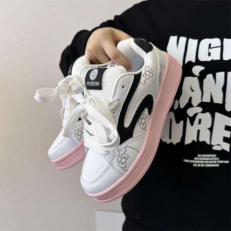 Color Matching Design Sense Bread Shoes Women's Tide Spring New Original Versatile Sports Casual Board Shoes