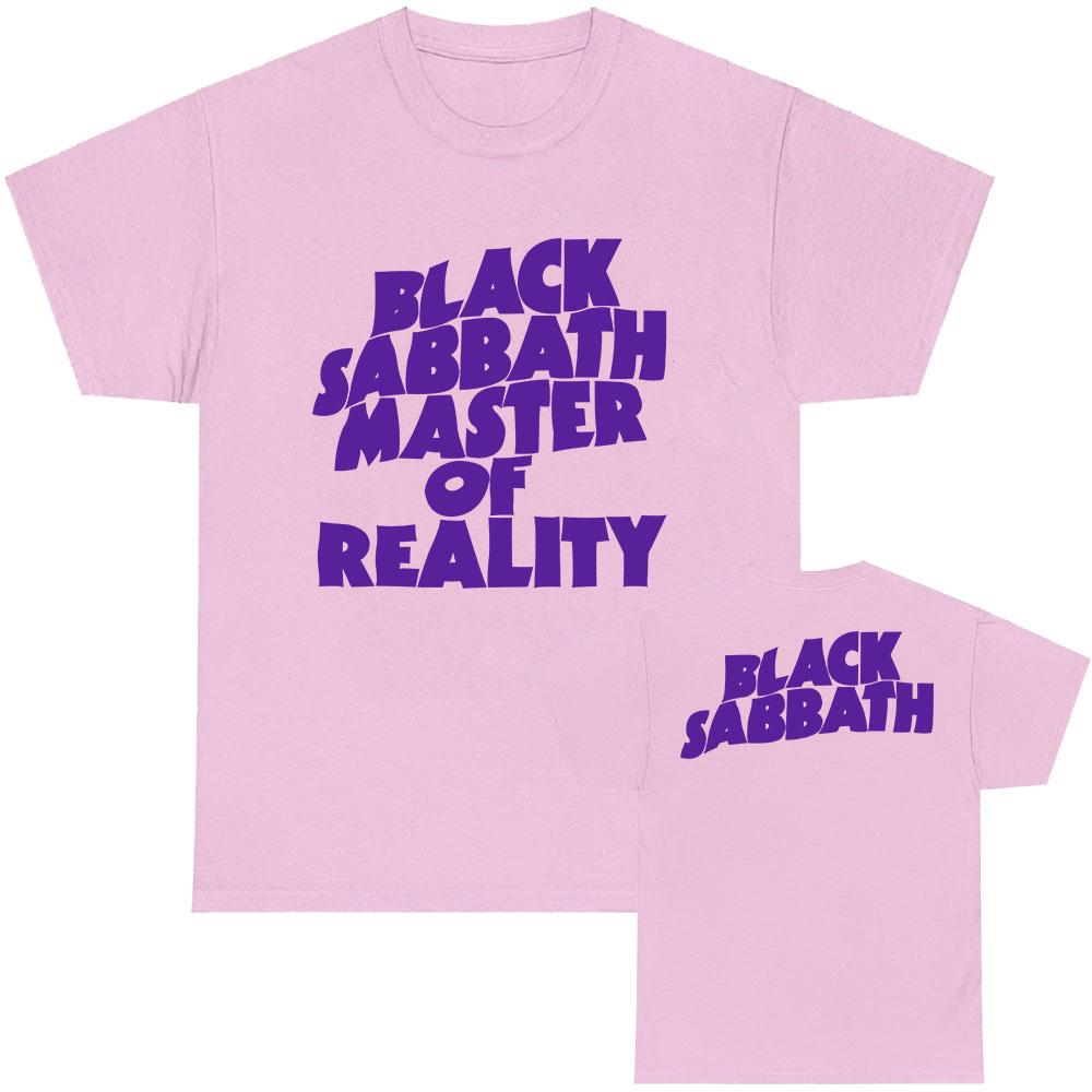 Black Sabbath Master of Reality T-shirt Summer Cotton Short Sleeve Tshirts Grunge Rock Band Fashion T Shirt Men Women Clothing