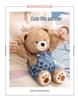 Cross Baby Denim Riddle Bean Bear Plush Toy – Healing Companion Doll for Children