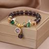 Elegant Niche Design Imitation Purple Crystal Bead Bracelet, Beautiful Meaningful Jewelry Gift for Family & Friends
