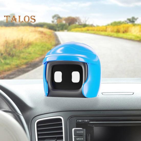 Helm-Auto-Roboter, süßer Fahrkumpel, Roboterfigur, Spielzeugauto, Armaturenbrett, Mini-Ornament, Geschenk für Roboterliebhaber