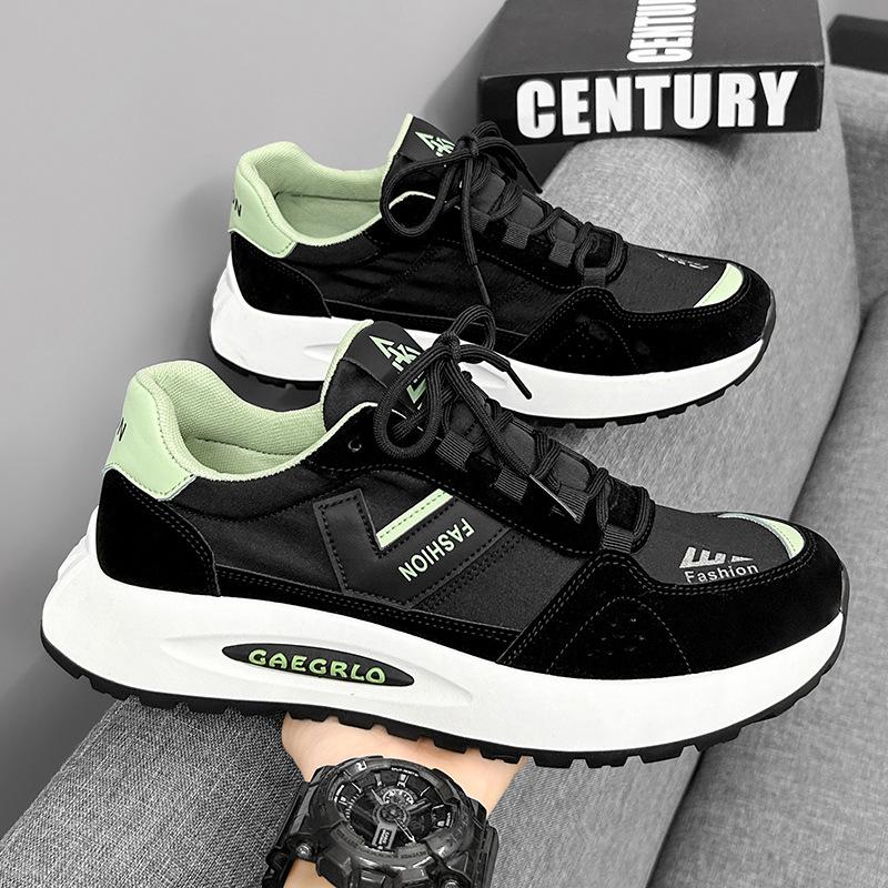 Internet Celebrity Men's Shoes Autumn Forrest Gump Running Sports Shoes Teen Senior Sense Trendy Dad Shoes Platform Casual White Shoes