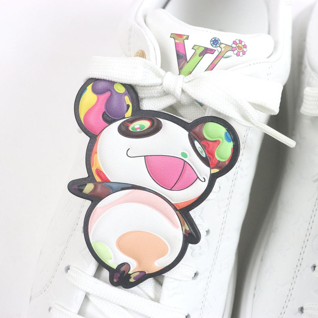Louis Vuitton Low Cut Sneakers Timeout Line Takashi Murakami Panda Monogram Used