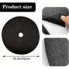 15 Stück Vlies Baumabdeckring Baumschutzmatte, Baumgrasmatte, Baumgrasschutzbarriere-Matte, Kreisförmige Stoff-Baumunkrautbekämpfungsbarriere