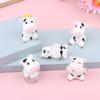 4Pcs Auto Cute Anime Plastic Cartoon Little Cow Car Accessories Gift Interior Hanging Ornament Rear View Mirror Decorations