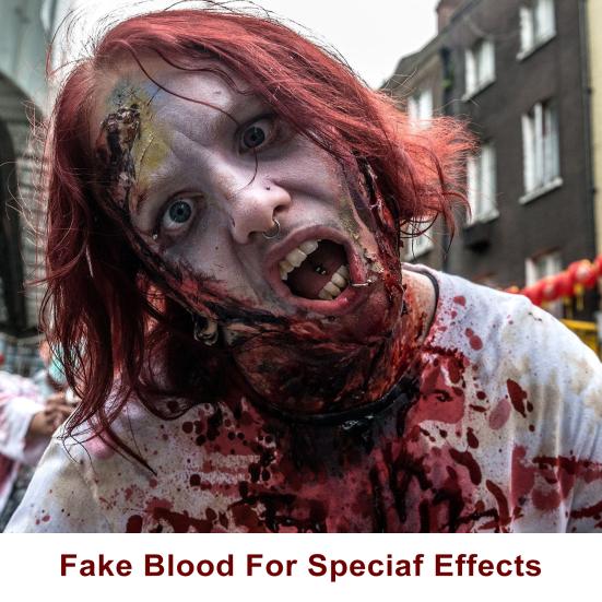Halloween Spray Create Realistic Blood Effects Horror Fake Blood Spray for Halloween Cosplay Makeup