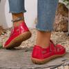 Cross Border Spring and Summer Breathable Hollow Women's Shoes with Toe Caps, Sporty Roman Sandals, Soft Soles, Mom's Hole Casual Shoes
