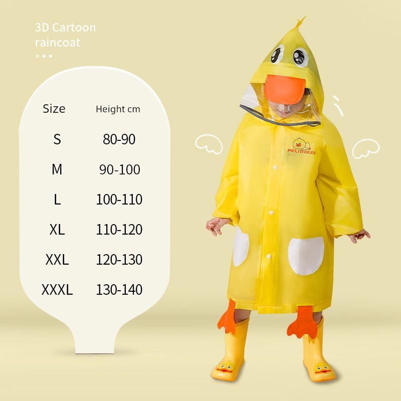 School Baby Child New Rabbit Children Raincoat