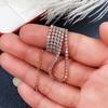 Women All Stone Tennis Chain Necklace Full Sparkling Round Cut Stones Elegant Statement Jewelry