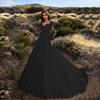 European and American New Women's Clothing Ebay Sexy Heavy Industry Lace Wedding Dress Flower Trailing Big Swing Evening Dress