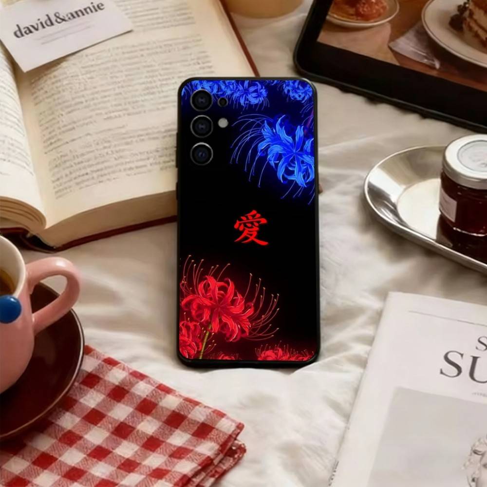 

Flower of Hell Phone Case For Samsung S25,S24,S21,S22,S23,S30,Ultra,S20,Plus,Fe,Lite,Note,10,Black Cover Samsung S21plus