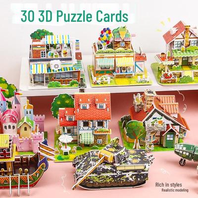Puzzle 3D di Carta Fai-da-te per Bambini - Giocattolo per la Prima Infanzia e Regalo