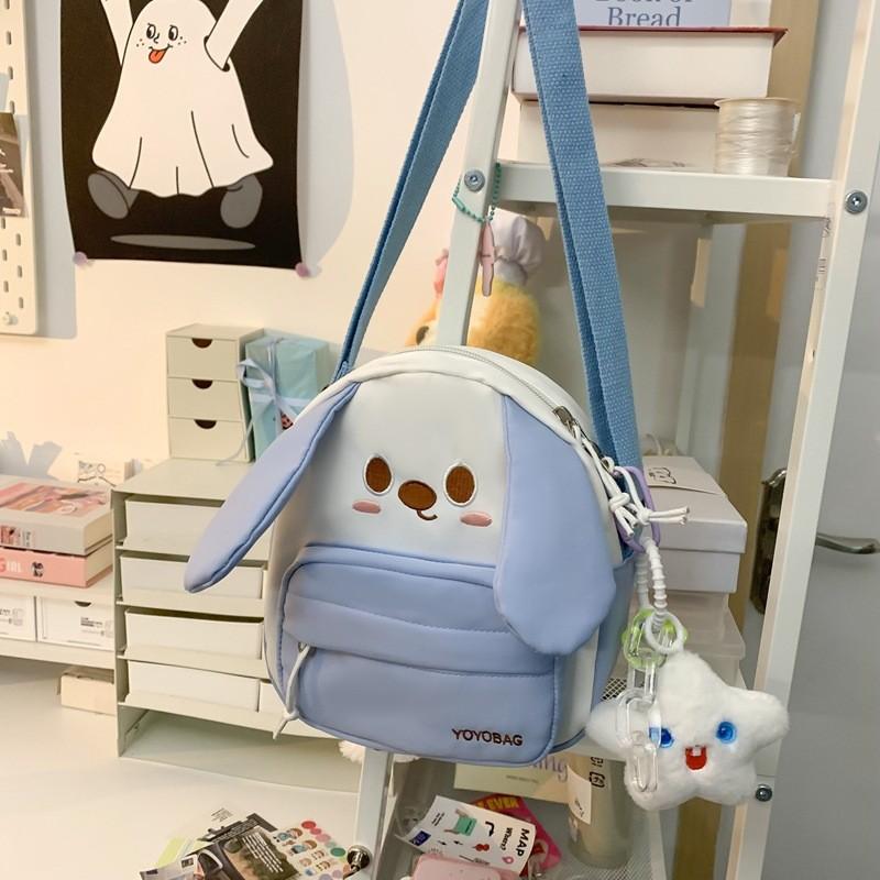 Dog Pattern Animal Phone Single Shoulder Crossbody Bag With Pendant Unisex Gift