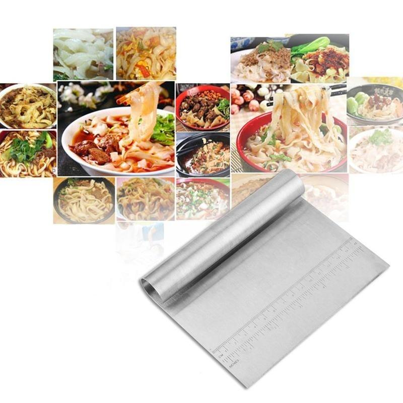 New Kitchen Stainless Steel Cut Knife Restaurant Scraper with Scale Cutters Scraping Knife Dough Knives