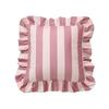 Striped Pillow Case Cover Lotus Leaf Skirt Edge Soft Bedding Pillow Cover Home Decor Velvet Cozy Cushion Cases Couch Bedroom