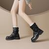 Kurzstiefel Damen Herbst und Winter 2025 neu Frühling und Herbst dicksohlige braune Hosen Einzelstiefel Ritter Mittelstiefel Damenstiefel