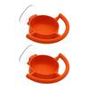 1/2Pcs Window Bird Feeder Suction Cup Mount 3D Printed Design Wildlife Window Feeder Fruit Jelly Birdseed Bird Watching Feeder