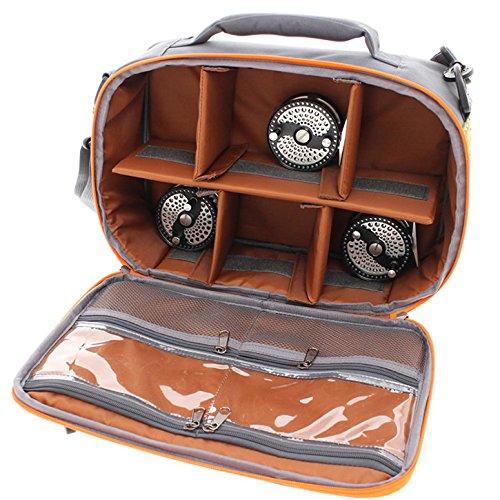 Fly Reel Bag, Shoulder/Handbag Style, with Inner Pocket, Holds 6 Reels, Sizes #3-#10, RP-SB200