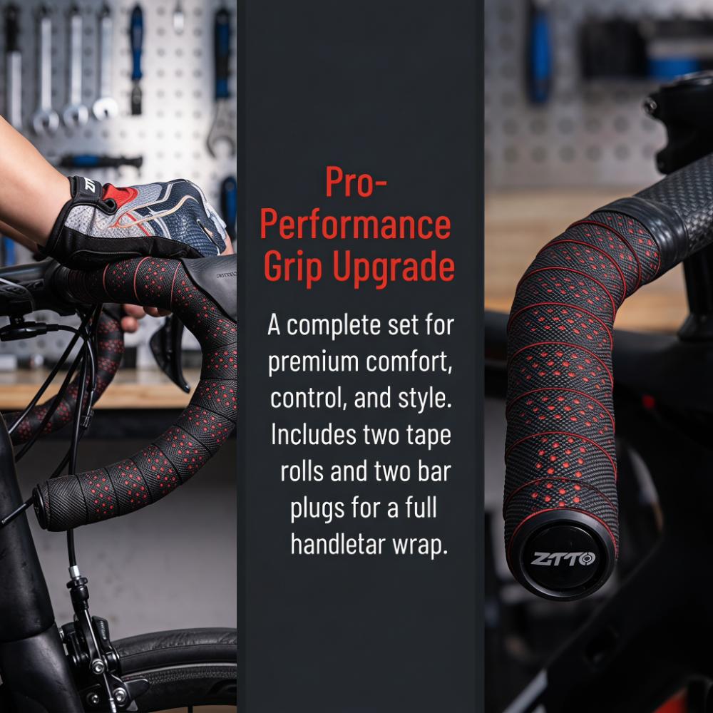2 Rolls with 2 Bar Plug Road Bike Bar Tape EVA PU Bicycle Bar Tape  Road Bike Cycling