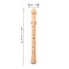 Ibasenice Wooden Soprano Vertical Musical Instrument for Exquisite Perfect for Practice 8-Hole Recorder, Flute, Beginners, Craftsmanship, Portable,
