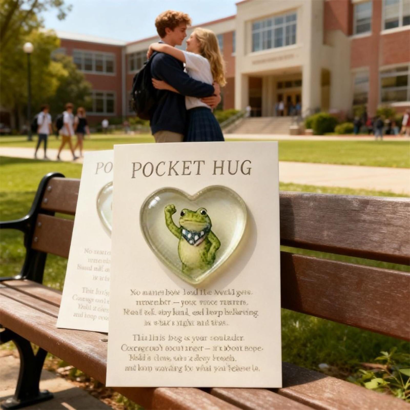 

Portland Frogs Pocket Hug With Gift Card Crafted By Hand One Size