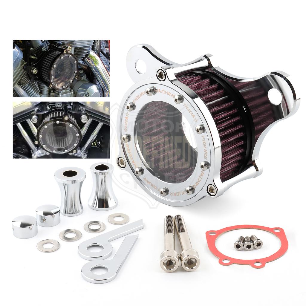 Motorcycle Air Filter Intake Cleaner System Kit For Harley Touring Road King Ultra Limited Dyna Super Glide Softail Night Train