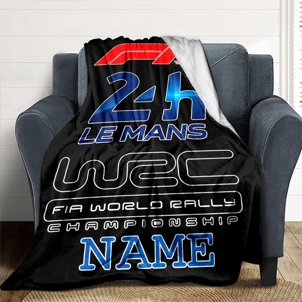 Le Mans Wrc Fia World Rally Championship Name Blanket Lightweight Blanket For Sofa Bed Travel Camping Living Room Office Sofa Chair And Bed Digital