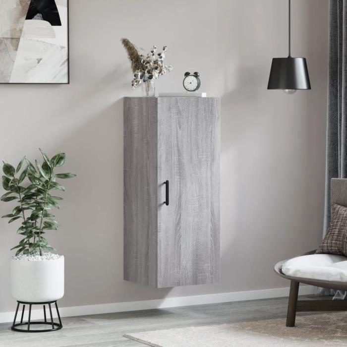 VidaXL Wall Cabinet Sonoma Grey 34.5x34x90 Cm 828866