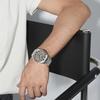 Stainless Steel Men's Wristwatch Waterproof Simple Fashion with Night Glow Pointer Calendar Display Male Watches