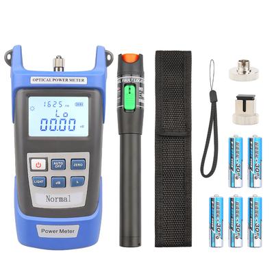 Optical Fiber Tool Kit Optical Power Meter Handheld 30mW Optical Fiber Tester Portable Pen Type Red