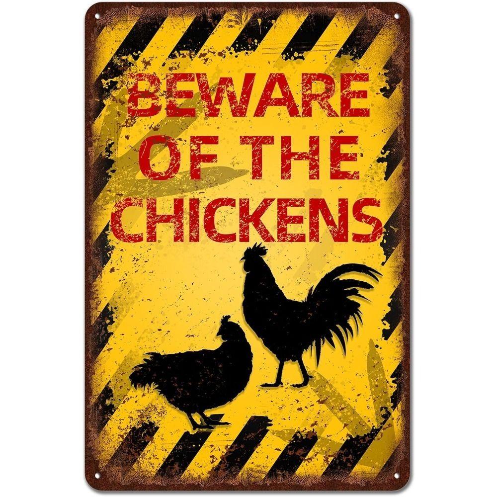 Beware of Animal Silhouette Aluminum Signs Metal Warning Plates