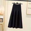 Thick Warm Women Knit Sweater Skirt High Elastic Waist A Line Fashion Casual Lady Long Skirts